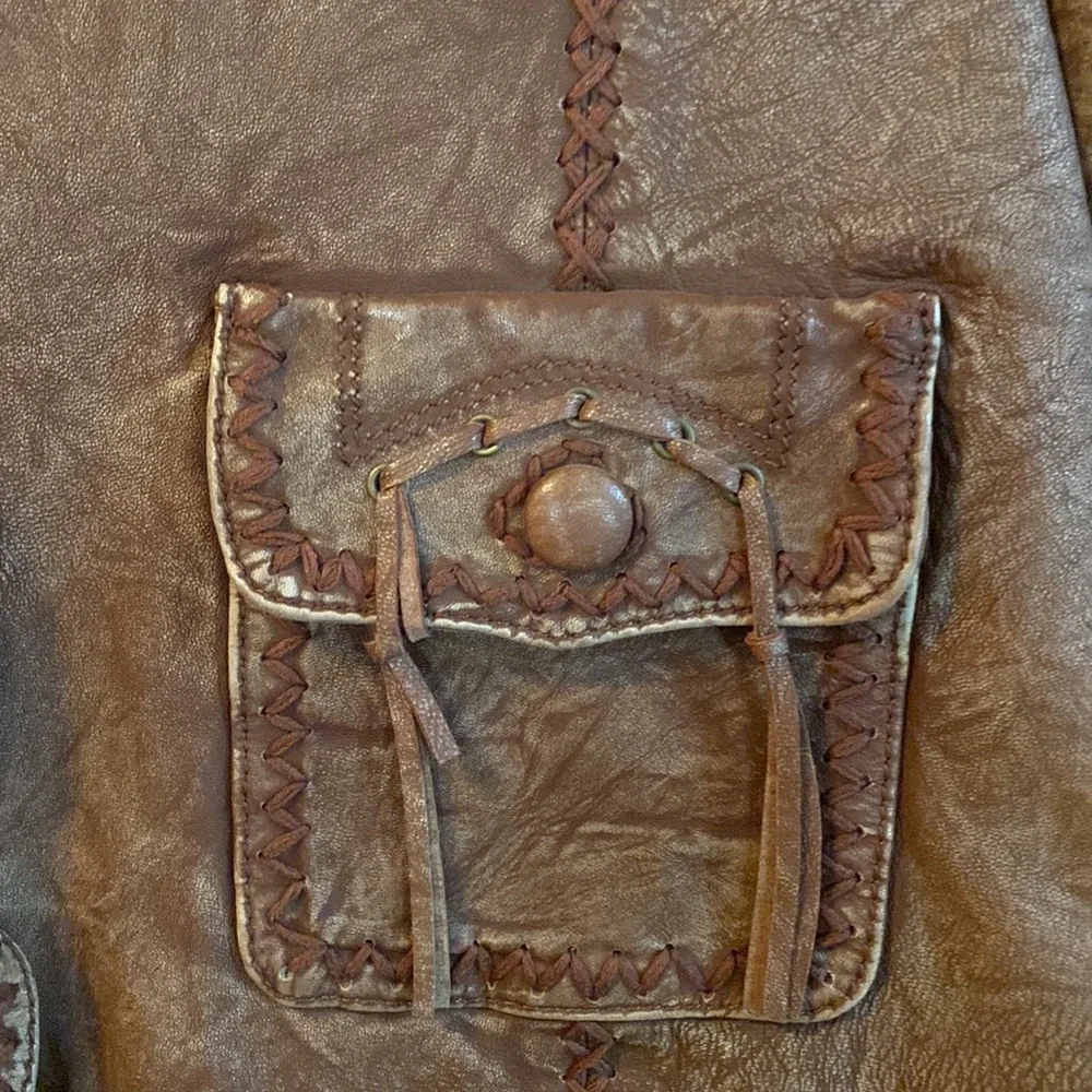 Scully Brown Leather Jacket; Size XXL - Picture 3 of 13
